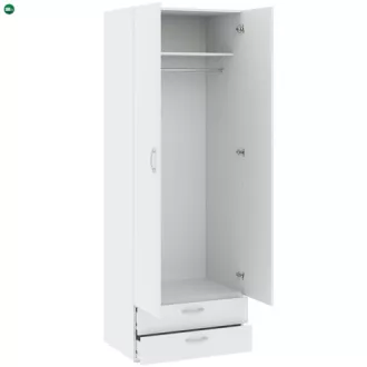 BASIC Gardróbszekrény Fehér Színben 74 cm
