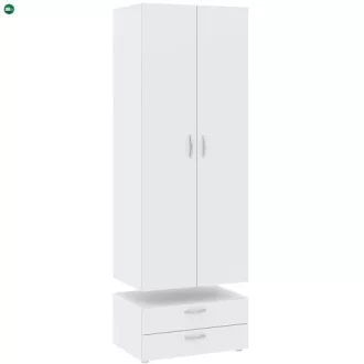 BASIC Gardróbszekrény Fehér Színben 74 cm