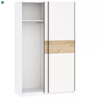 BERNO Gardrób Fehér Színben. 120 cm.