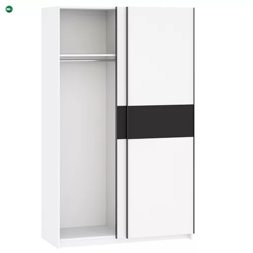 BERNO Gardrób Fehér Színben. 120 cm.