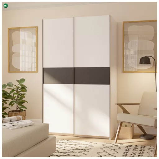 BERNO Gardrób Fehér Színben. 120 cm.