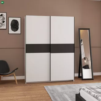 BERNO Gardrób Fehér Színben. 150 cm.