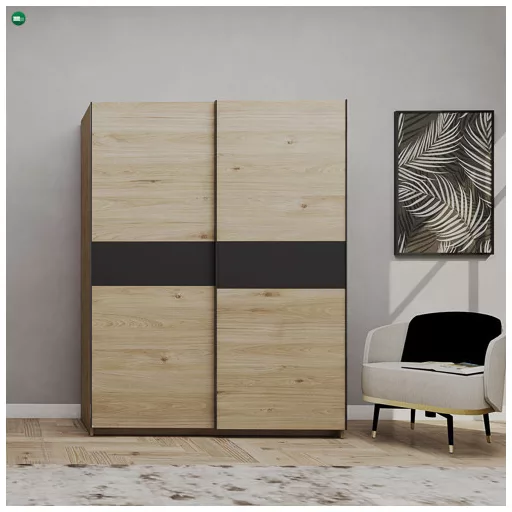 BERNO Gardrób Tölgy Színben. 150 cm.