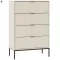 DECO komód fehér színben, 76 cm