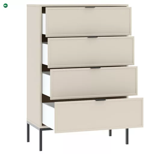 DECO komód fehér színben, 76 cm