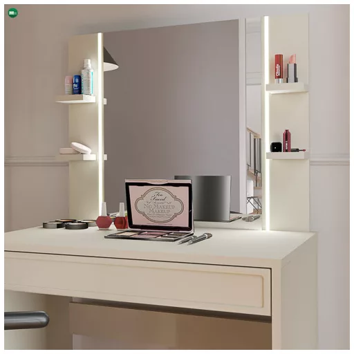 DECO Fésülködőasztal Törtfehér Színben 80 cm