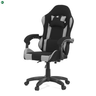   Szürke Gamer Irodai Forgószék Szövet Kárpitozással. KA-R209