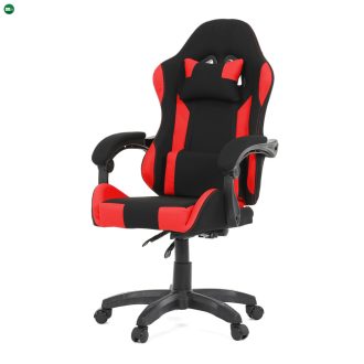   Piros Gamer Irodai Forgószék Szövet Kárpitozással. KA-R209