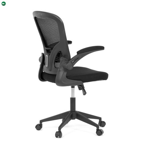 Fekete Irodai Forgószék Állítható Karfával KA-V317
