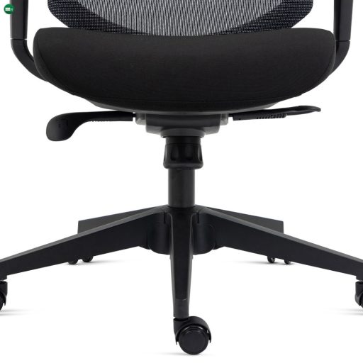 KA-V322 Modern Irodai Forgószék Fekete Színben 4D Karfával és Hintamechanizmussal