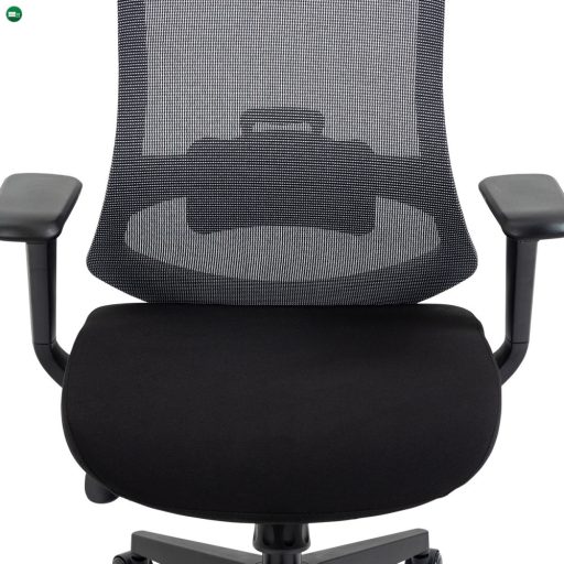KA-V322 Modern Irodai Forgószék Fekete Színben 4D Karfával és Hintamechanizmussal