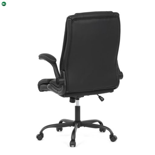 Irodai Forgószék Fekete Ekobőr Kárpittal KA-Y344