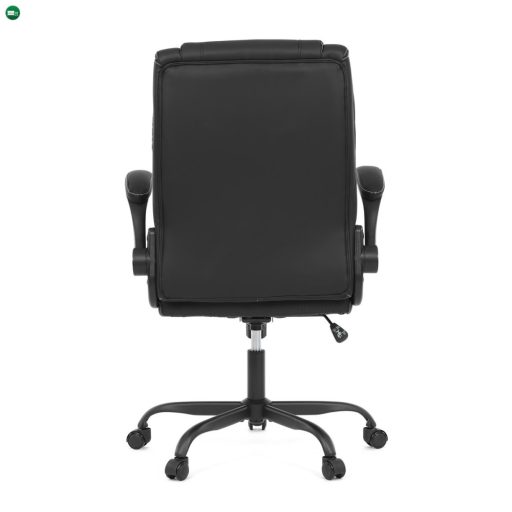 Irodai Forgószék Fekete Ekobőr Kárpittal KA-Y344