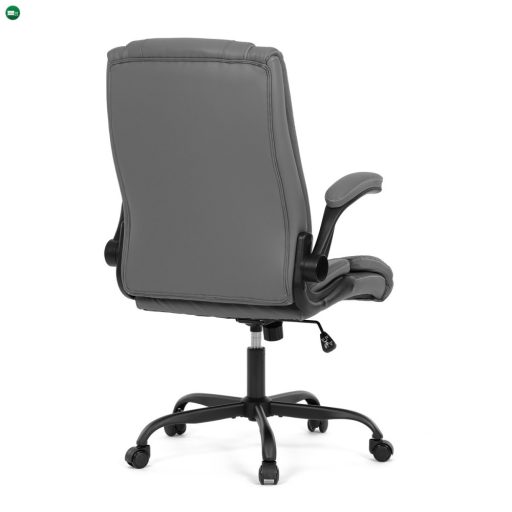 Irodai Forgószék Szürke Ekobőr Kárpittal KA-Y344