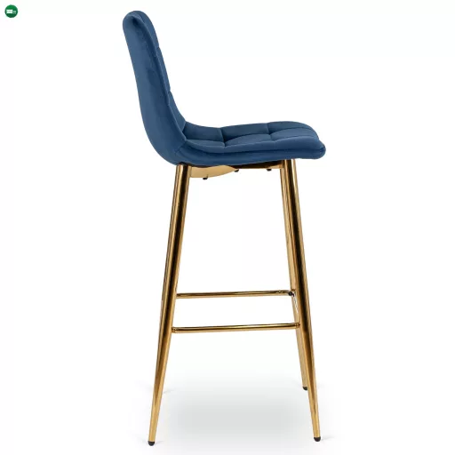 Bárszék sötétkék bársony, ARIEL