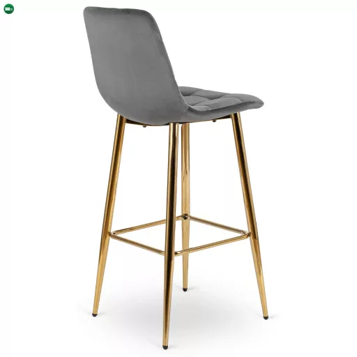 Bárszék szürke bársony, ARIEL