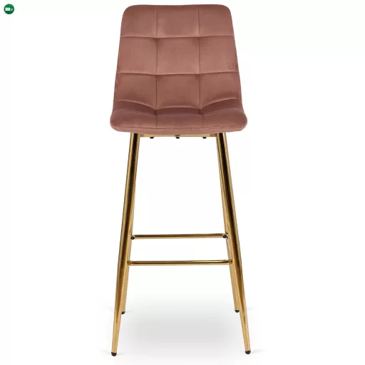 Bárszék rózsaszín bársony, ARIEL