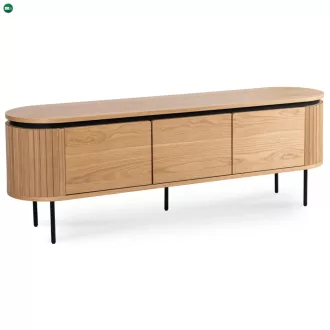   TV-szekrény 160 cm méretben, háromajtós kivitelben, tölgy színben BECK