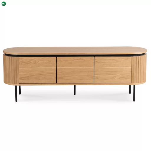 TV-szekrény 160 cm méretben, háromajtós kivitelben, tölgy színben BECK