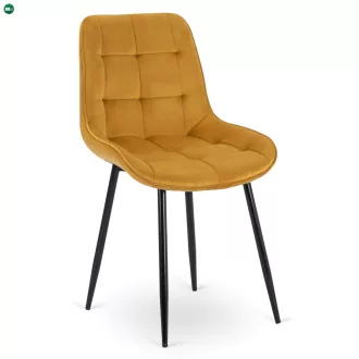 CHRIS szék mustár bársony