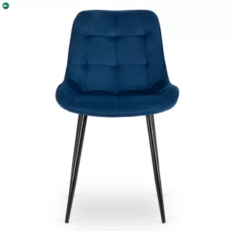 CHRIS szék sötétkék bársony