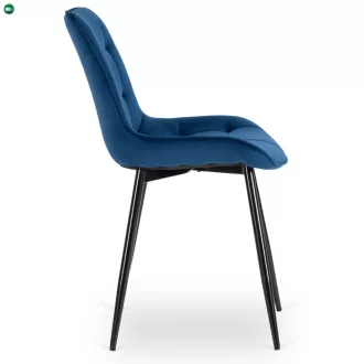 CHRIS szék sötétkék bársony