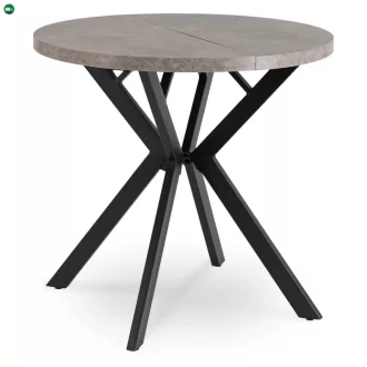   Kihúzható étkezőasztal 80–160 cm méretben, beton/fekete színben DORIAN