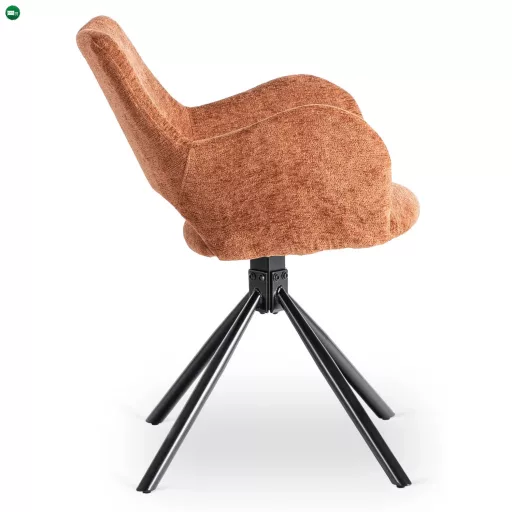 Szék rozsdabarna színben, bouclé kárpittal. FLAV