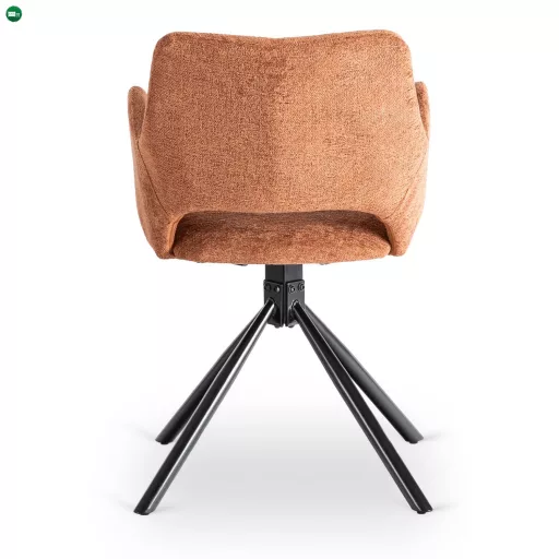 Szék rozsdabarna színben, bouclé kárpittal. FLAV