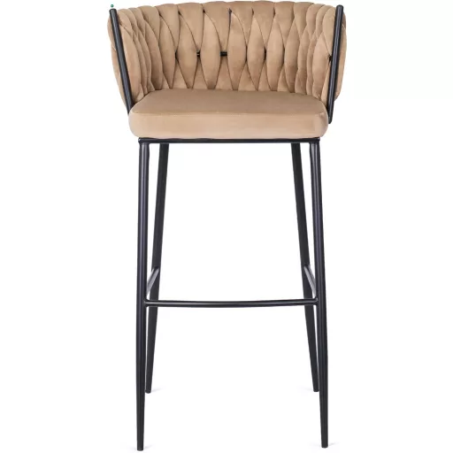 Bárszék bézs bársony, FLORES