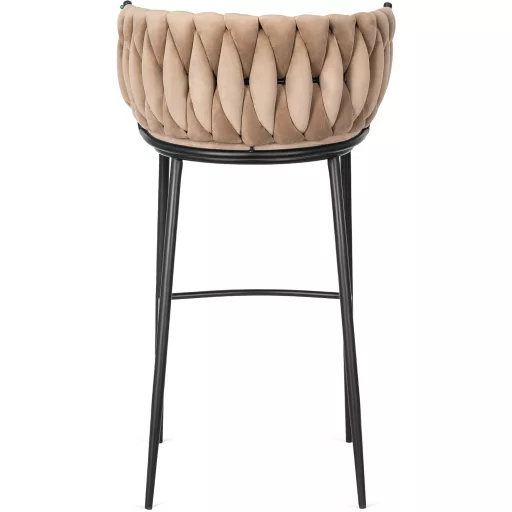 Bárszék bézs bársony, FLORES