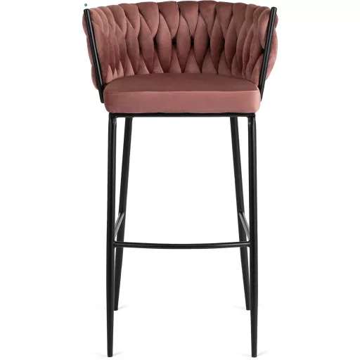 Bárszék rózsaszín bársony, FLORES