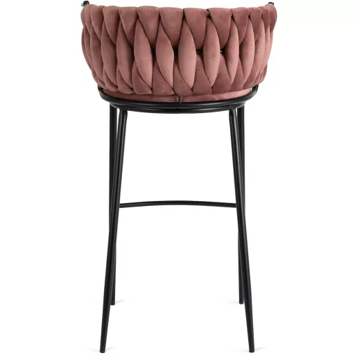 Bárszék rózsaszín bársony, FLORES