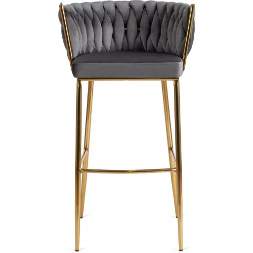 Bárszék szürke bársony, FLORES