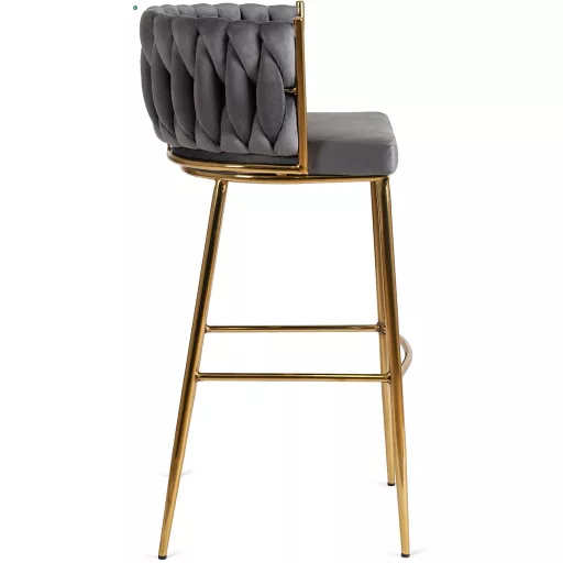 Bárszék szürke bársony, FLORES