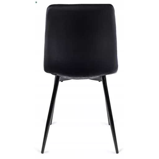 Szék fekete színben, bársony kárpittal IBIS