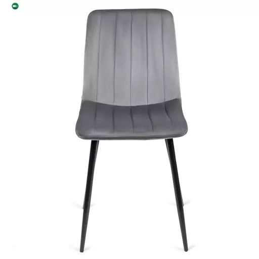 Szék szürke színben, bársony kárpittal. IBIS