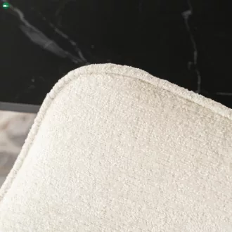 LARISA forgó étkezőszék krém bouclé