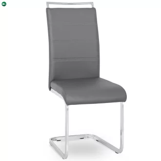 Szék szürke színben, műbőr kárpitozással. LOCA