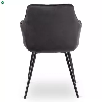 MODESTO étkezőszék fekete bársony