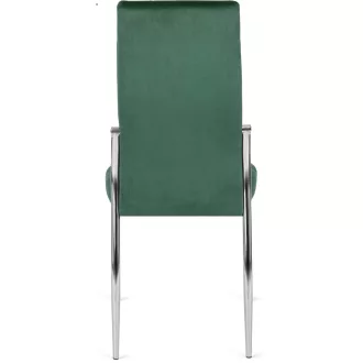 Szék zöld színben, bársony kárpittal. MOLLY
