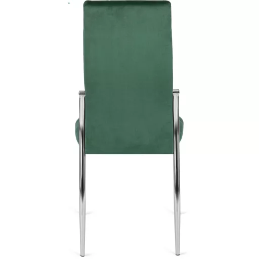 Szék zöld színben, bársony kárpittal. MOLLY