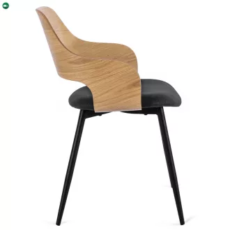 ORBI szék arany tölgy / fekete színben