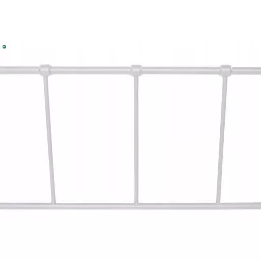 Fém ágy 90x200 cm méretben, fehér színben PABLO
