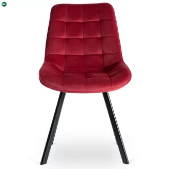 Szék bordó színben, bársony kárpittal RICK