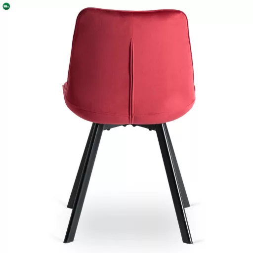 Szék bordó színben, bársony kárpittal RICK