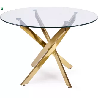 SALLO üveg asztal 110 cm