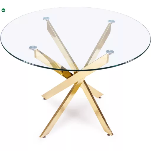 SALLO üveg asztal 110 cm