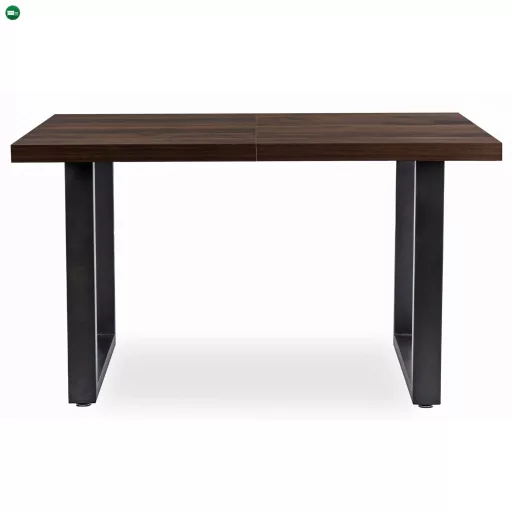 Bővíthető étkezőasztal 130–230 cm dió/fekete – TOMAS
