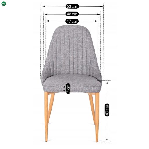 Szék szürke színben. TORINO